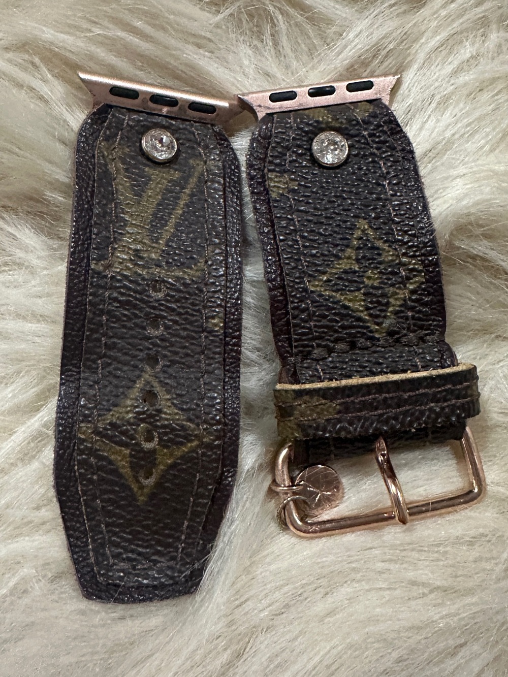 Louis Vuitton Brown Monogram Apple Watch Band Spark’l